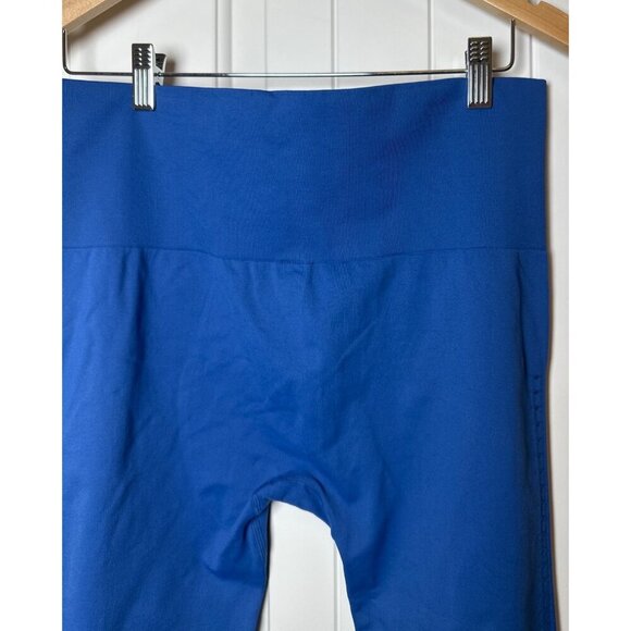 High-Waisted Blue Activewear Leggings With Tie-Dye Detail By JoyLab, XL - Picture 6 of 10